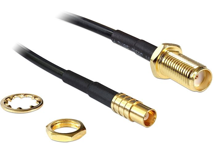 DeLOCK 88577 - Kabel - 0,2 m - Zwart