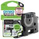 DYMO D1 Durable Label Tape - White on Black - 12mm x 3m