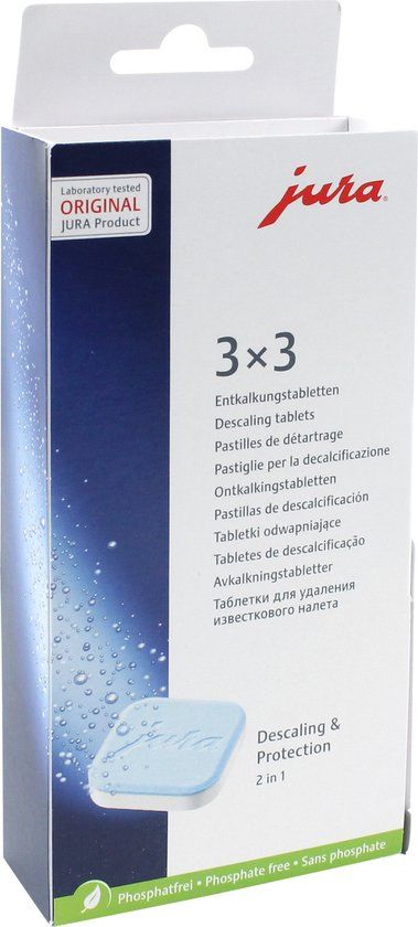 JURA 61848 2 in 1 ontkalkingstabletten - 3x3