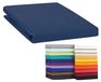 Classic Drap-housse pour Topper 140 x 200 cm Bleu Foncé