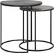 Light & Living Bijzettafel TALCA - ruw lood+antiek lood - set van 2