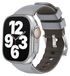 Apple Watch SE 2023, 40mm, Bracelet de sport en silicone bicolore, Bracelet de remplacement gris
