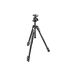 Manfrotto 290 Xtra 3-delige aluminium statiefset met kogelkop (MK290XTA3-BHUS), zwart