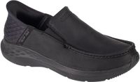 Skechers Parson - Oswin Slip-Ins Heren Schoenen Zwart Leer Maat 45.5
