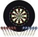 Markenlos Bol Dartbord Sisal met 12 Dartpijlen en Surround - Compleet Montageset