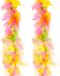 Funny Fashion Carnaval verkleed boa met veren - 2x - geel/roze - 200 cm
