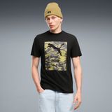 PUMA Sport T-shirt met camouflageprint voor Heren, Zwart, Maat M