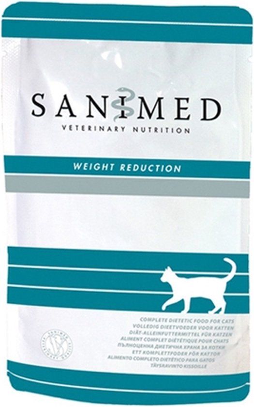 Sanimed Cat - Curative - Weight Reduction 12 X 100 Gr - Pouch