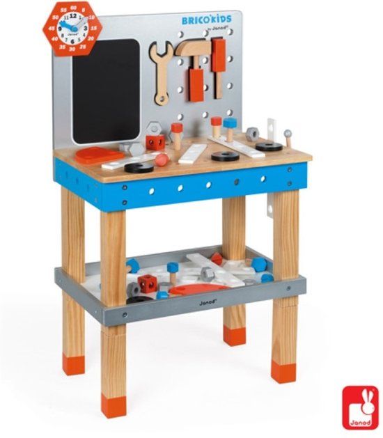 Janod ® BRICO KIDS Werkbank Loopwagen groot