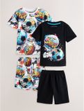 Next - Jongens - Set van 2 korte pyjama's - Zwart