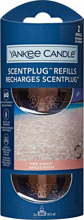 Yankee Candle Pink Sands Electric Scent Plug Refill - 2 stuks