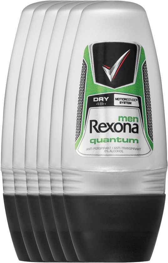 Rexona Dry Quantum Deodorant Roller - 6 x 50 ml - Voordeelverpakking
