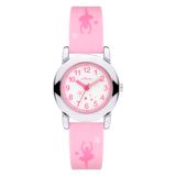 s.Oliver Kinderhorloge - rond - zilver - 27 mm - metalen horloge met kwartsuurwerk op siliconen band met gesp - analoog polshorloge - 3 ATM waterdicht - krasbestendig