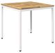Table de jardin blanchie 80 x 80,5 x 75 cm