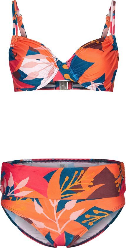 Pastunette Dames Bikiniset Rugged Flower - Roze - Maat 44