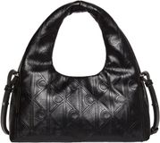 Calvin Klein Puffer Emblem Schoudertas 26 cm Zwart
