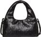 Calvin Klein Puffer Emblem Schoudertas 26 cm Zwart