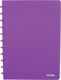 Atoma Trendy Schrift A4 - 144 bladzijden - Gelinieerd - Transparant paars