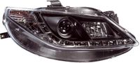 Set AutoStyle Set Koplampen incl. DRL passend voor Seat Ibiza 6J 3/5-deurs 2008-2012 - Zwart