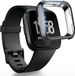 Strap-it TPU case protectie - zwart bescherm hoesje geschikt voor Fitbit Versa 1