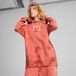 PUMA WARDROBE ESS FLORAL PACK relaxed verwassen hoodie met print voor Dames, Rood, Maat S