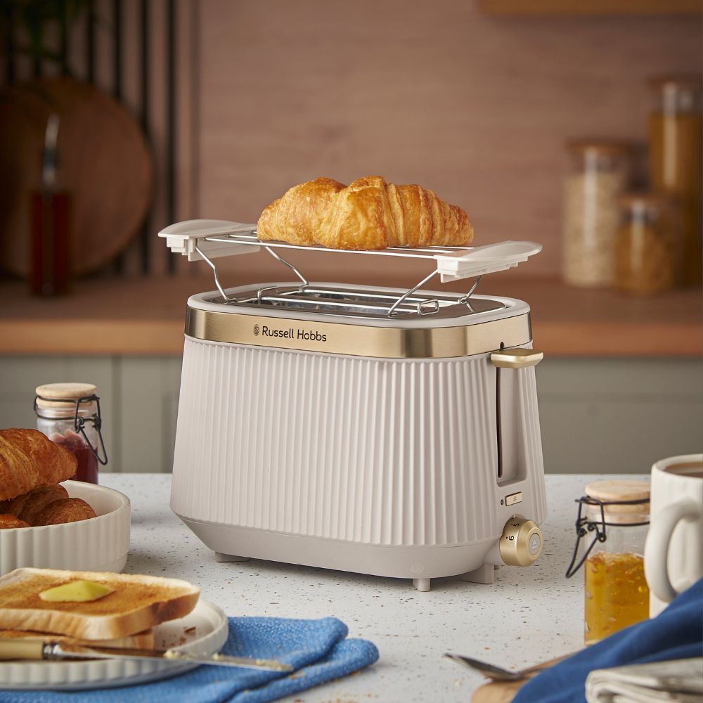 Russell Hobbs Bronte 2-Slice Toaster - Stone/Gold