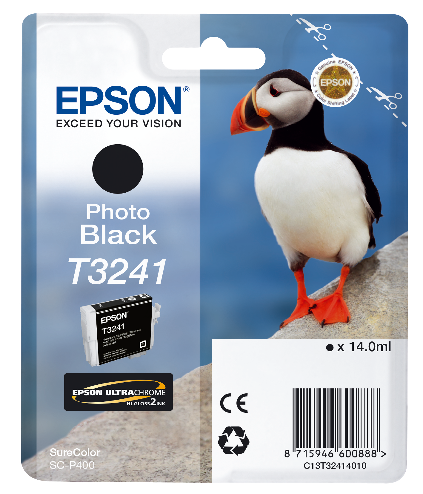Epson T3241 Photo Black single pack / foto zwart