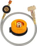 HORCONDORM S.R.L. Gascartridge-adapter, adapter voor campinggasfornuis, adapterventielcartridge, gasflesadapter voor LPG, propaanvulling, platte cilinder, flesadapter
