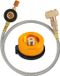 HORCONDORM S.R.L. Gascartridge-adapter, adapter voor campinggasfornuis, adapterventielcartridge, gasflesadapter voor LPG, propaanvulling, platte cilinder, flesadapter