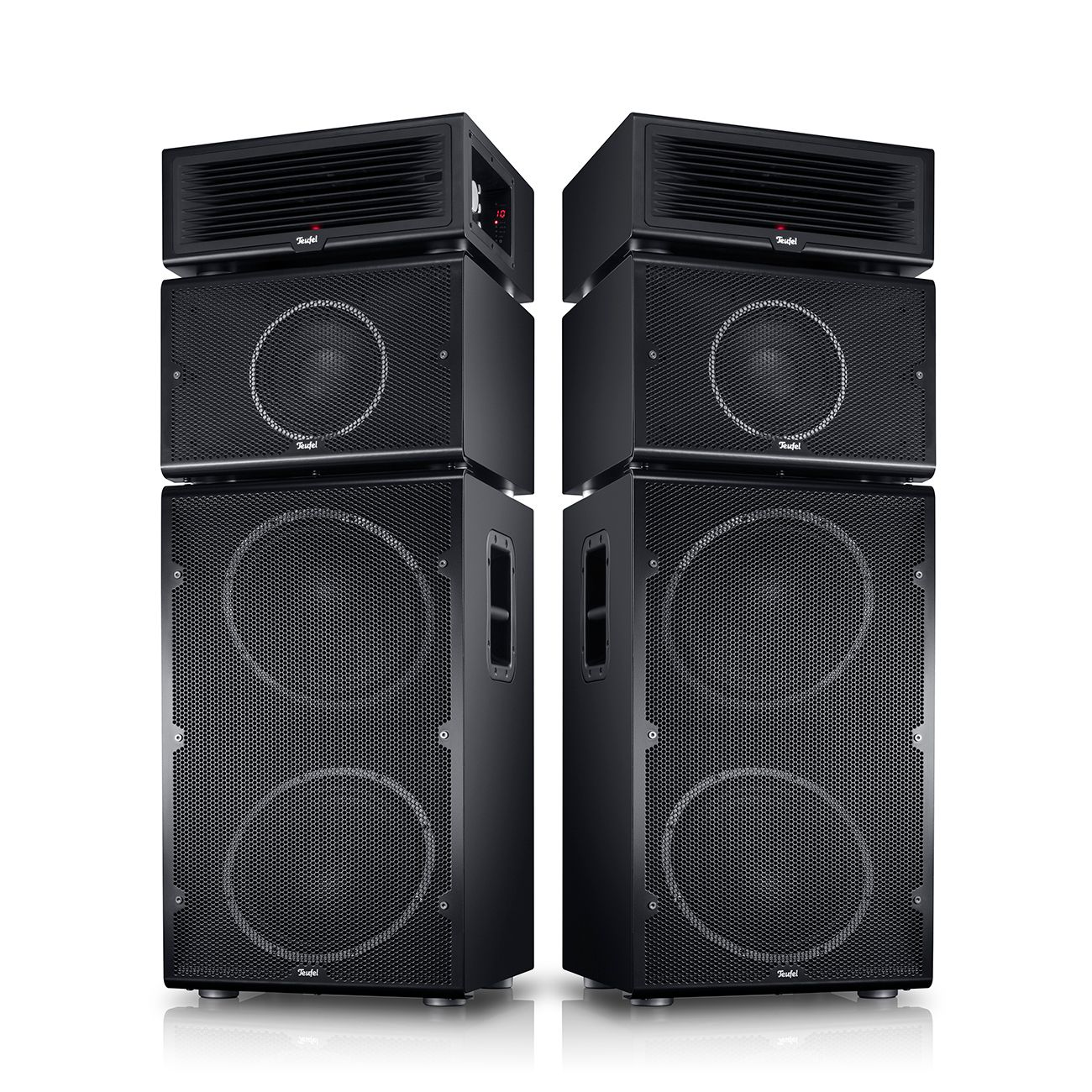 Teufel POWER HIFI stereo set - Modulair bluetooth luidsprekersysteem - Zwart