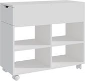 Merkloos Relaxdays Archiefkast - 61 x 70 x 30 cm - met lade - wit