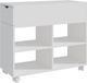 Merkloos Relaxdays Archiefkast - 61 x 70 x 30 cm - met lade - wit