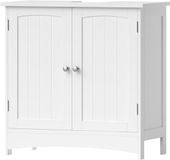 Merkloos Bois Blanc Autoportant Meuble de salle de bain mi-hauteur 30 x 60 x 60 cm