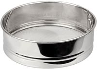 Fackelmann Roestvrijstalen extra fijne keukenzeef 18 cm diameter