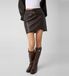 GUESS Minirok Lucia met logogesp Bruin