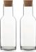 Bormioli Rocco Carafe à eau Sublime - 4x - bouchon en liège - 1 litre