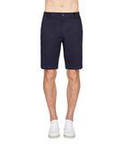 Armani Exchange Solid Stretch Twill casual shorts voor heren, Donker Navy Blauw
