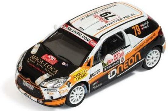 - Citroen DS3 R3 #79 Rally Monte Carlo IRC 2011 1:43 IXO Models Wit / Oranje / Zwart RAM459
