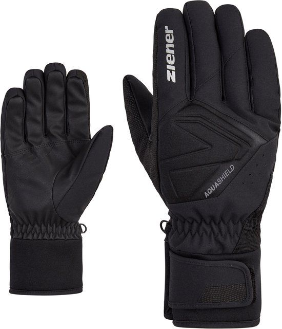 Ziener Gatis AsR Ski Alpine Handschoenen Heren Zwart Maat 10,5
