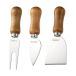 Dorre Set de couteaux à fromage Olva Bois d’acacia, acier inoxydable, 3 pièces, 13 cm