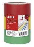 APLI 18608 plakband, PVC, rood, geel, groen, 40 mm x 33 m, 160 μm, 3 stuks