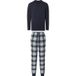 ESMARA MEN Pyjama homme (bleu marine/blanc, XXL)