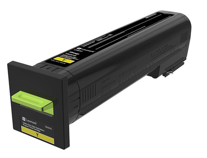 Lexmark 72K2XY0 - Gele tonercartridge - 1 stuk - Compatibel met CS820dte, CS820dtfe, CS820de