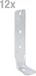 Alberts 850326 KR hoekverbinding "Langlo" | thermisch verzinkt | 285 x 85 x 65 mm | Set van 12