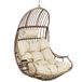 YITAHOME Hangende eierschommelstoel, rotan, 150 kg, beige