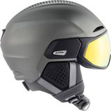 Alpina Oro QV MIPS Skihelm Met Vizier - Gunmetal Matt | QuatroVarioflex S2-S3 | Maat: 51 - 55 cm