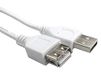 RS PRO USB-kabel, USBA/USBA, 1 m USB 2.0, wit
