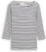 Tom Tailor Shirt met lange mouwen en streepjesmotief - Maat XXXL - offwhite navy blue stripe