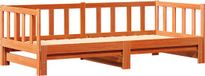 vidaXL Dagbed met uitschuifbed Wasbruin 203,5 x 184 x 66 cm