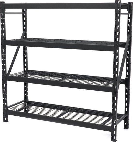 HBM Professionele Stalen Garagestelling met 4 x 200 KG. Stalen Plateaus